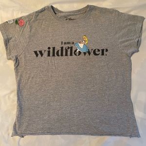 Disney crop Alice in wonderland tee